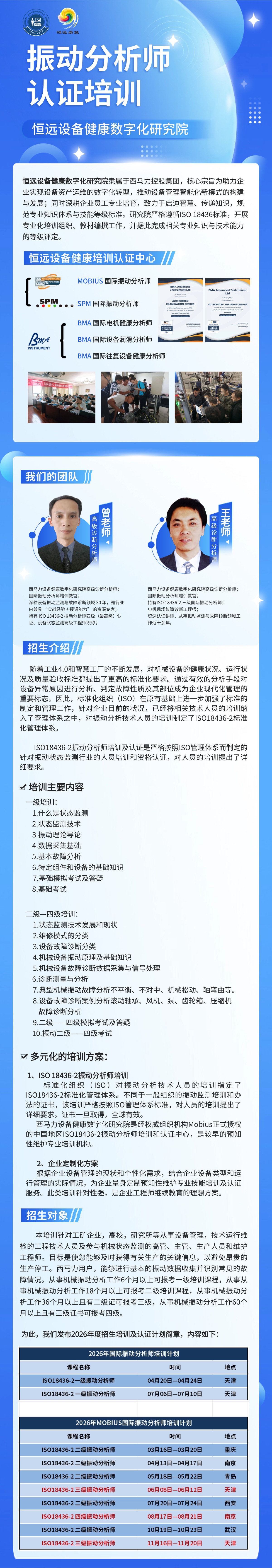 ISO 18436-2振动分析师培训认证